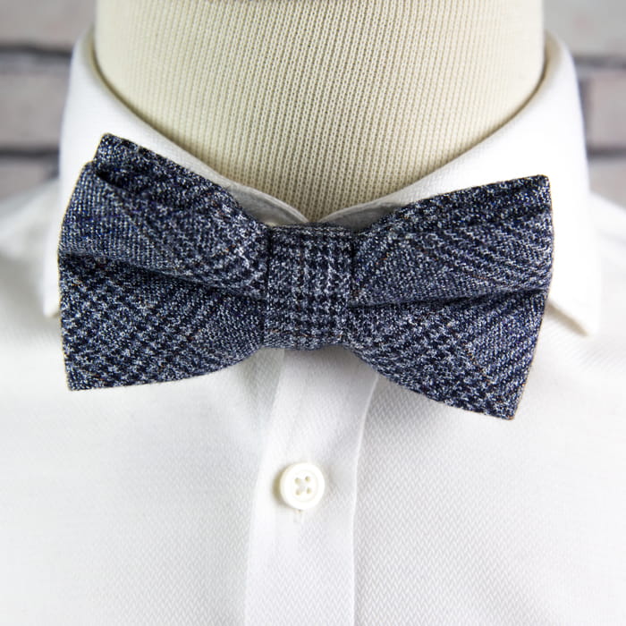 Mucha bawełniana ciemnoszara w kratę