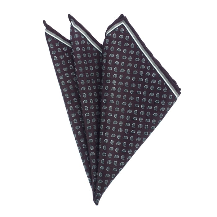 EM Men's Accessories poszetka mikrofibra bordowa paisley.jpg