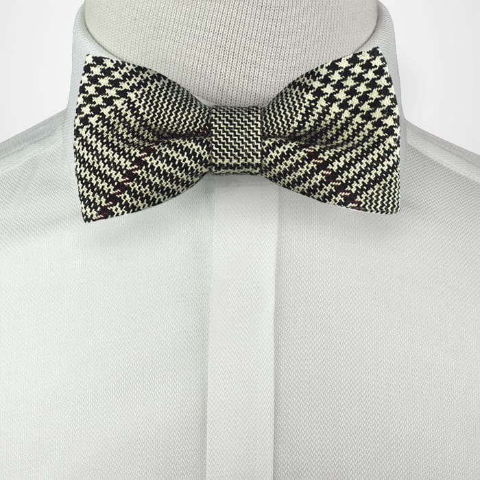 Mucha wełniana - bordowa gładka