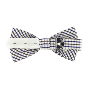 Mucha bawełniana - biała w kratkę