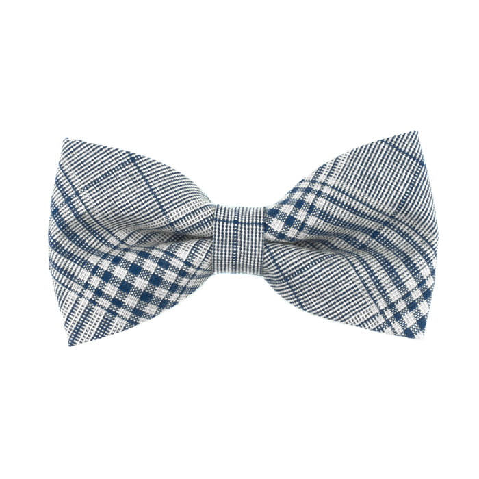 Mucha bawełniana - niebieska w kratkę