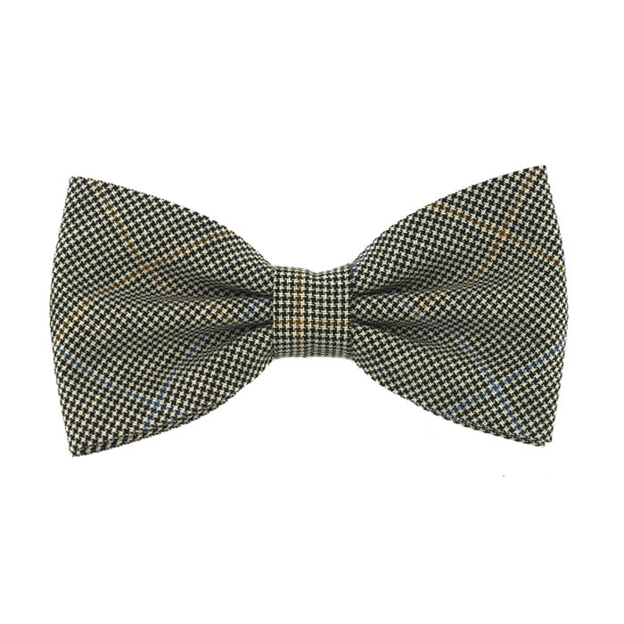 Mucha bawełna - czarno-biała w pepitkę