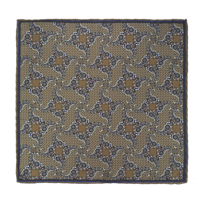 EM Men's Accessories poszetka brązowa paisley z mikrofibry.jpg