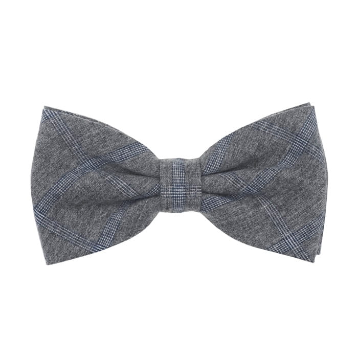 Mucha bawełna - szara w kratkę