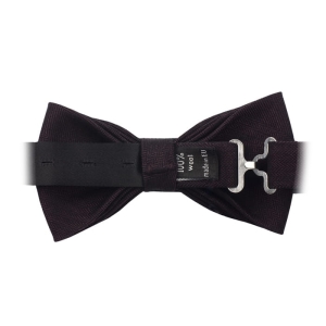 Mucha wełniana - ciemnobordowa w jodełkę