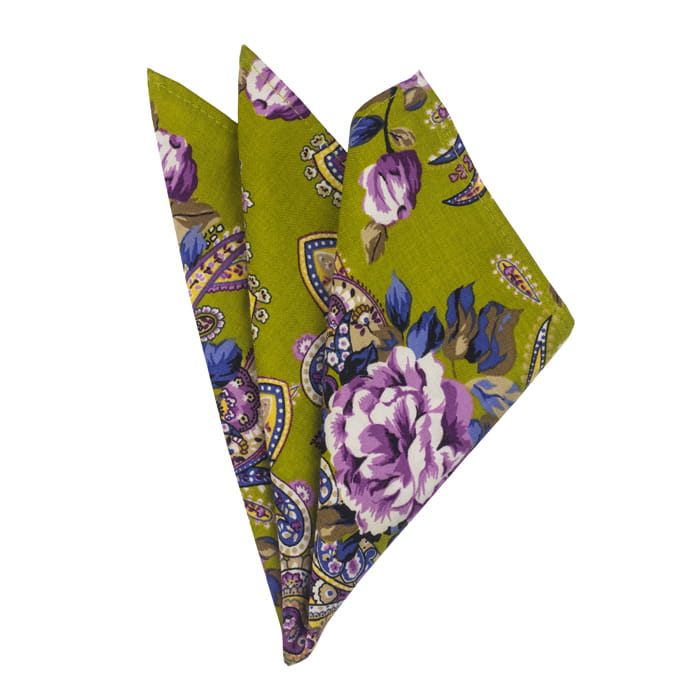 Em Men's Accessories poszetka zielono fioletowa w kwiaty EM-03-03-146 (1).jpg