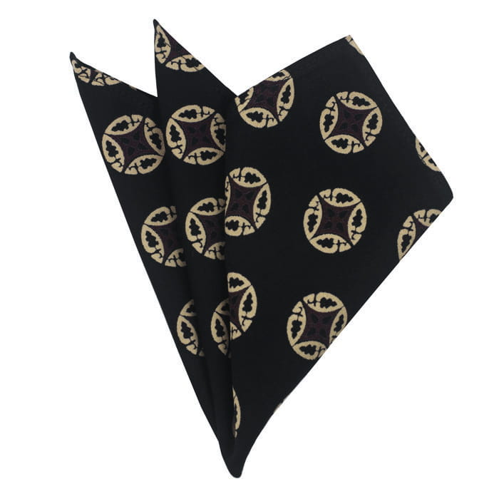 Em Men's Accessories poszetka czarna we wzory EM-1137030500145 (1).jpg