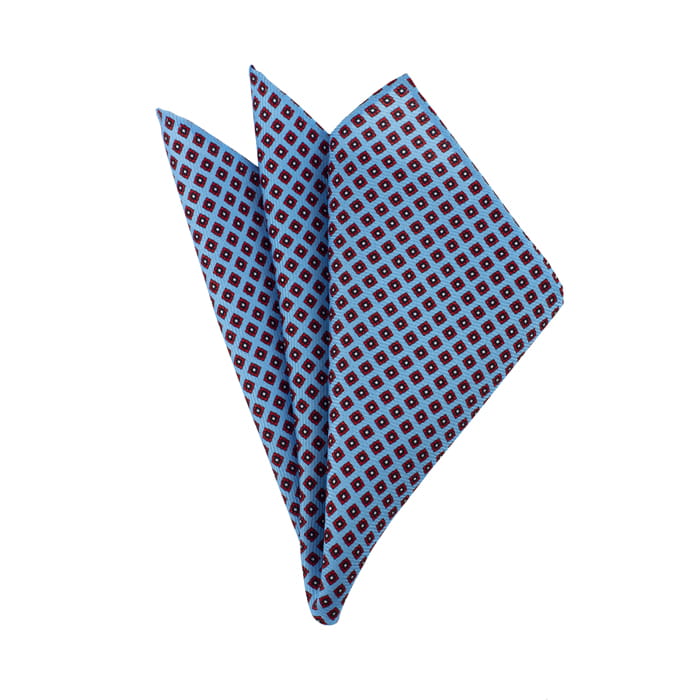 EM Men's Accessories poszetka jedwabna błękitna we wzory.jpg