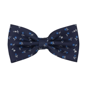 Mucha granatowa w kwiaty