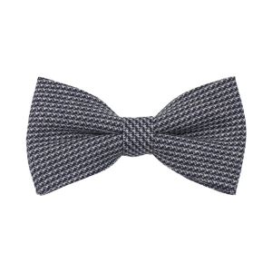 Mucha bawełniana szaro-granatowa w pepitkę