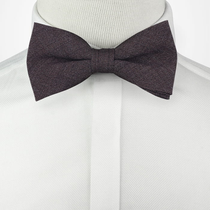 Mucha bawełniana brązowa w mikrowzór