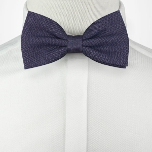 Mucha bawełniana granatowa w mikrowzór