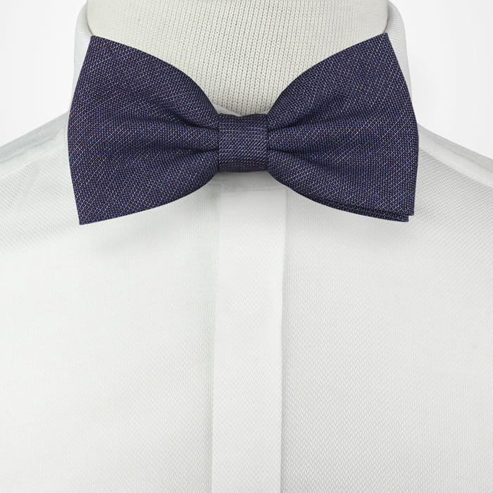 Mucha bawełniana granatowa w mikrowzór