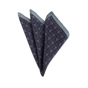 EM Men's Accessories poszetka jedwabna metaliczna szara w paisley.jpg
