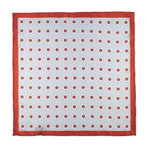 EM Men's Accessories poszetka jedwabna szaro-pomarańczowa w kwiaty.jpg