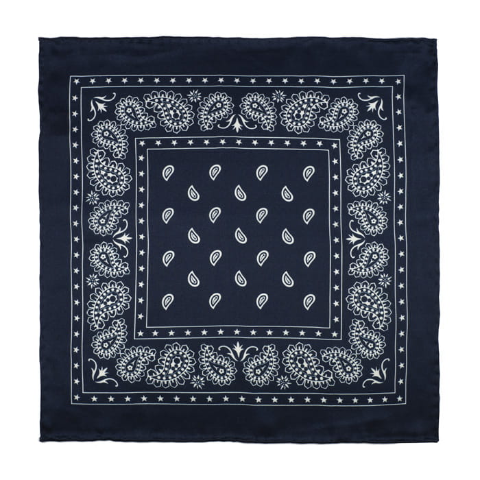 EM Men's Accessories poszetka jedwabna ciemny granat paisley gwiazdki.jpg
