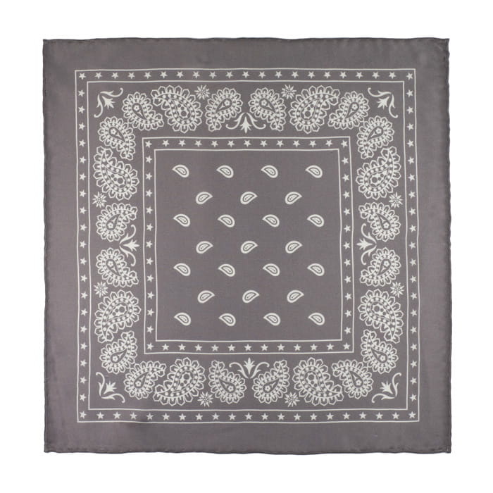 EM Men's Accessories poszetka jedwabna szara paisley.jpg
