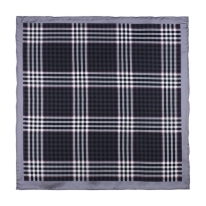 EM Men's Accessories poszetka jedwabna czarna w kratę.jpg