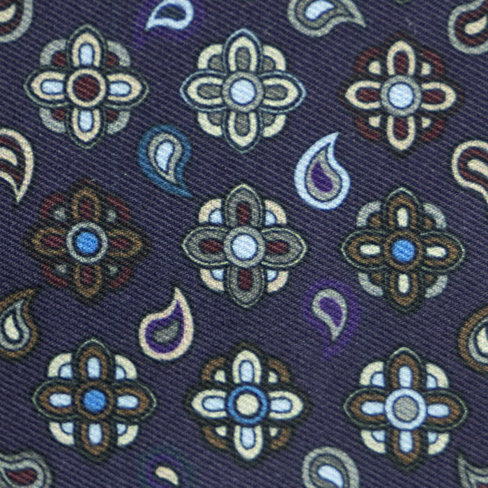 Szalik granatowy we wzur jebwab-welna (2).jpg