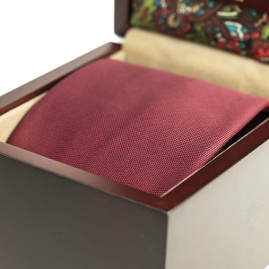 em men's accessories zestaw  prezentowy BORDOWY krawat poszetka spinki   (1).jpg