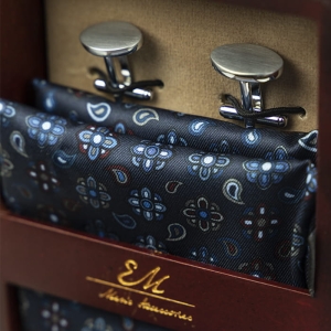 em men's accessories zestaw  prezentowy granatowy krawat poszetka spinki   (1).jpg