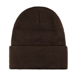 Czapka zimowa beanie w kolorze brązowym EM
