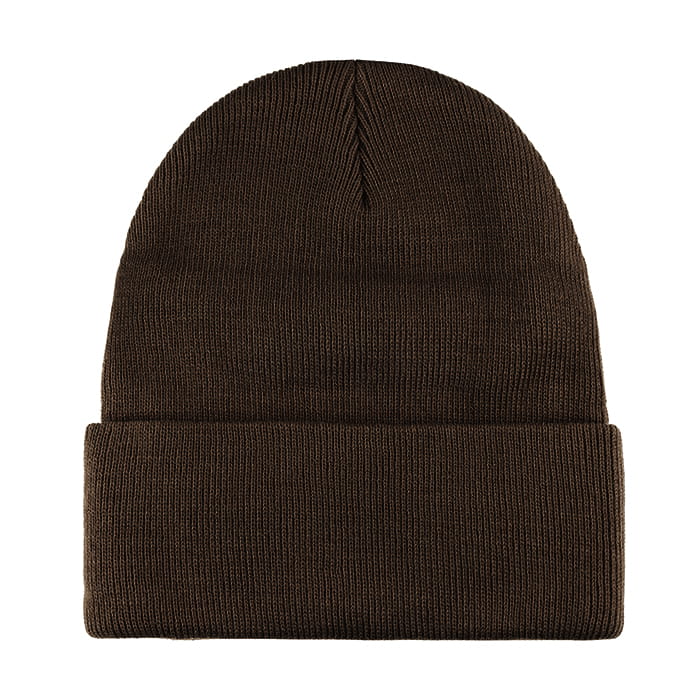 Czapka zimowa beanie w kolorze brązowym EM