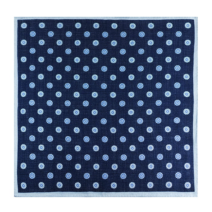 em men's accessories poszetka granatowa we wzór wełna (3).jpg