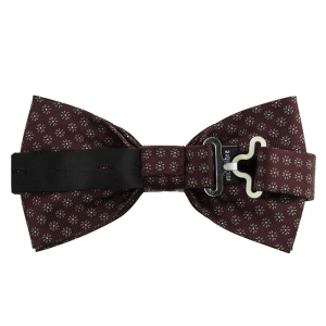 Mucha bordowa w kwiatki