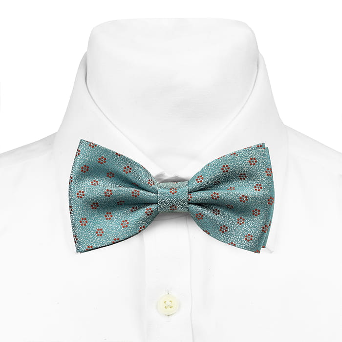 Mucha niebieska w kwiaty