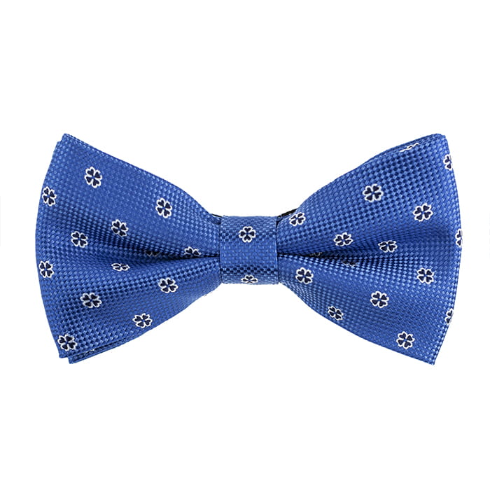 Mucha niebieska w kwiaty