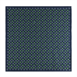 EM Men's Accessories poszetka wełniana granatowa w kwiatki.jpg