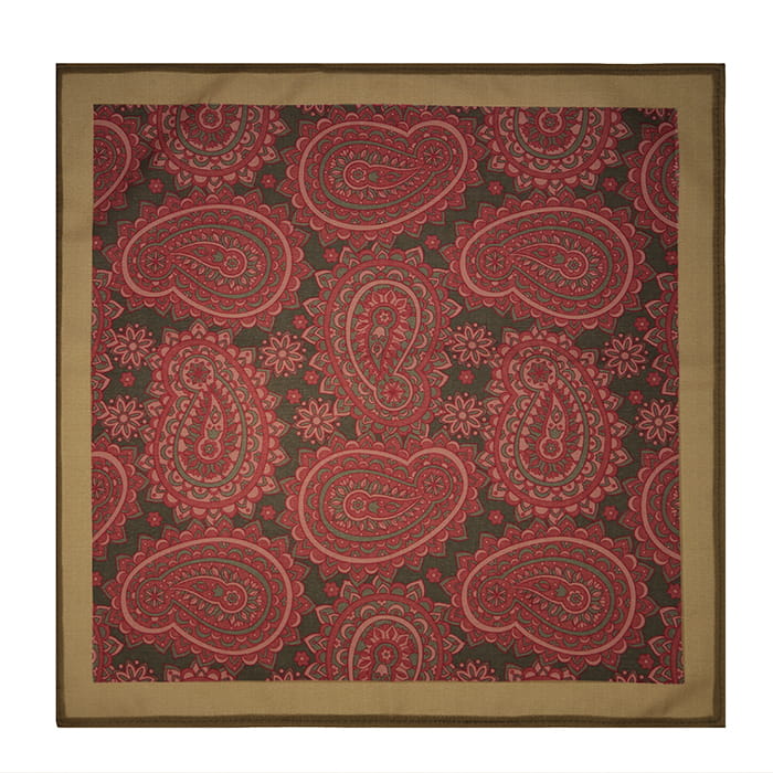 EM Men's Accessories poszetka czerwona zielona z mikrofibry paisley.jpg