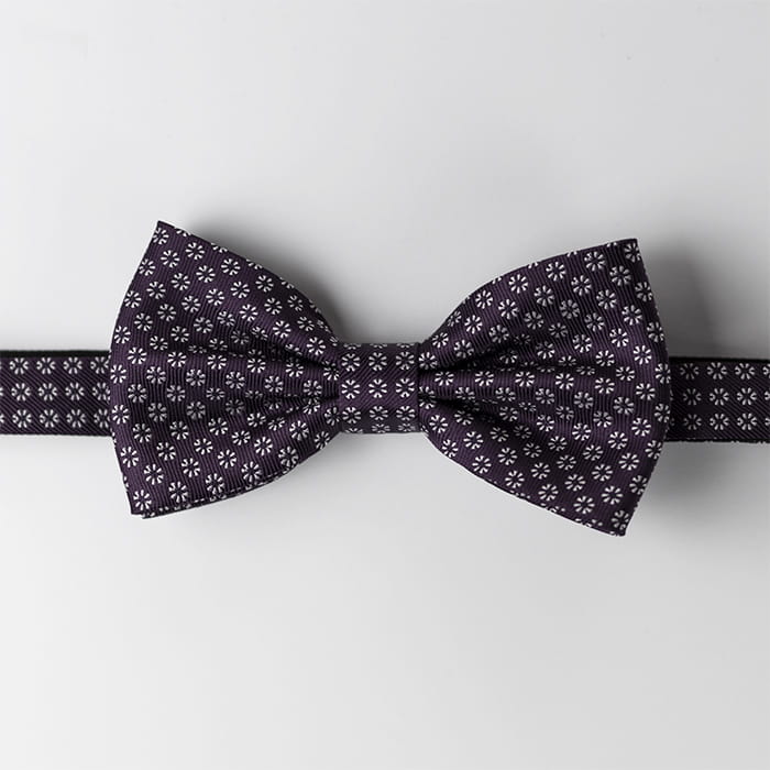 Mucha klasyczna fioletowa w kwiatki