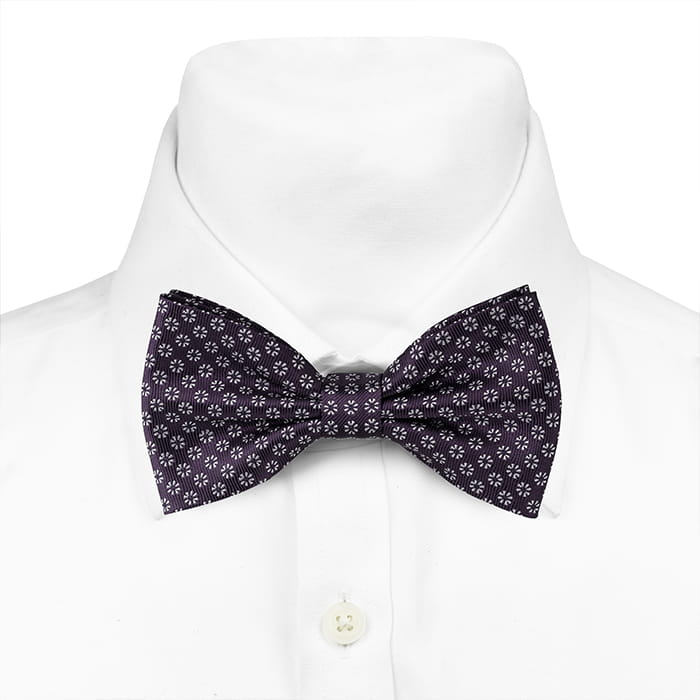 Mucha klasyczna fioletowa w kwiatki