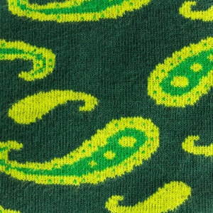 EM Men's Accessories skarpety bawełniane zielone w paisley.jpg