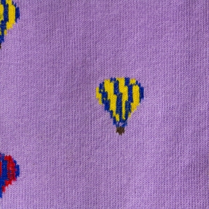 EM Men's Accessories bawełniane skarpety fioletowe w balony.jpg