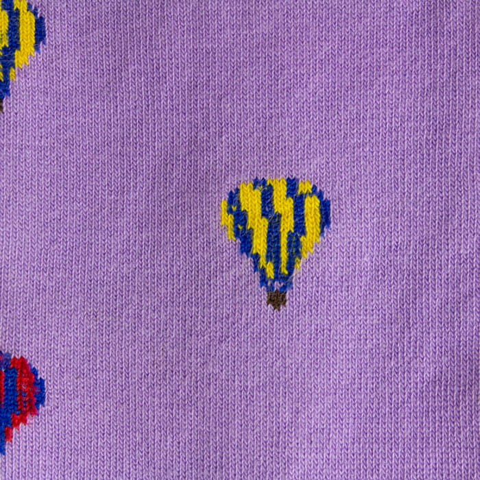 EM Men's Accessories bawełniane skarpety fioletowe w balony.jpg