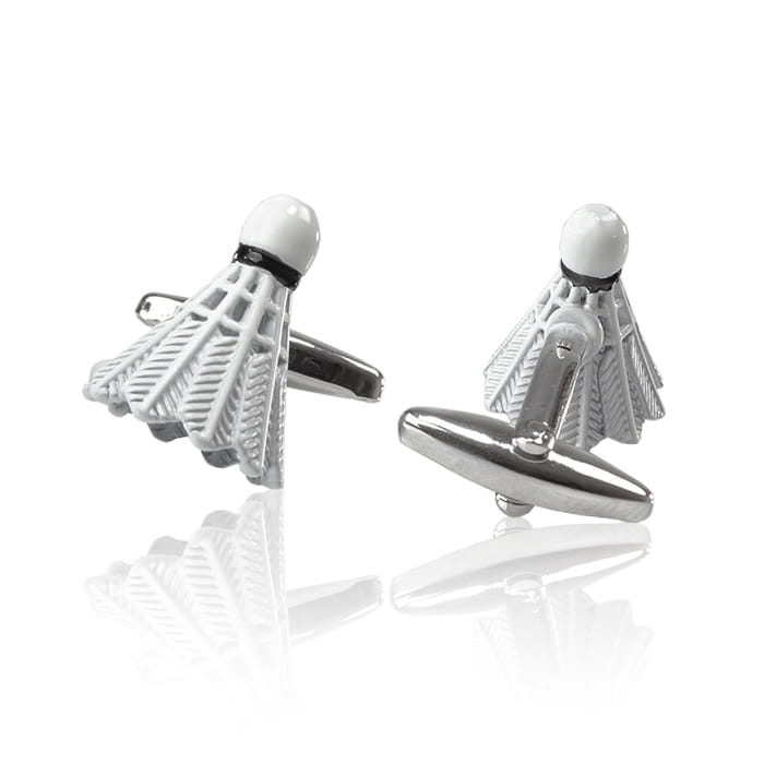 EM Men's Accessories spinki do mankietów lotka do badmintona.jpg