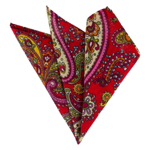 EM men's accessories poszetka  bawełniana czerwona paisley (3).jpg