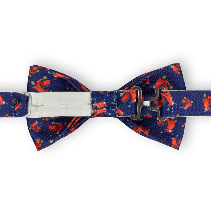 Mucha granatowa w czerwone skutery vespa