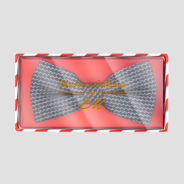 Mucha bawełniana granatowo-szara w pepitkę