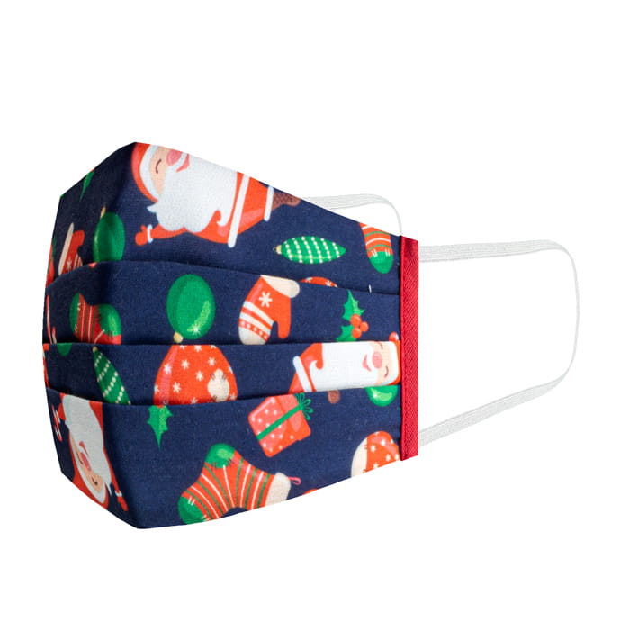 maseczka bawełniana maska em świąteczna mikołaj