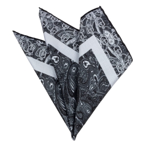 EM men's accessories poszetka jedwabna czarna szara paisley.jpg