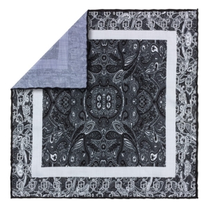 EM men's accessories poszetka jedwabna czarna szara paisley.jpg