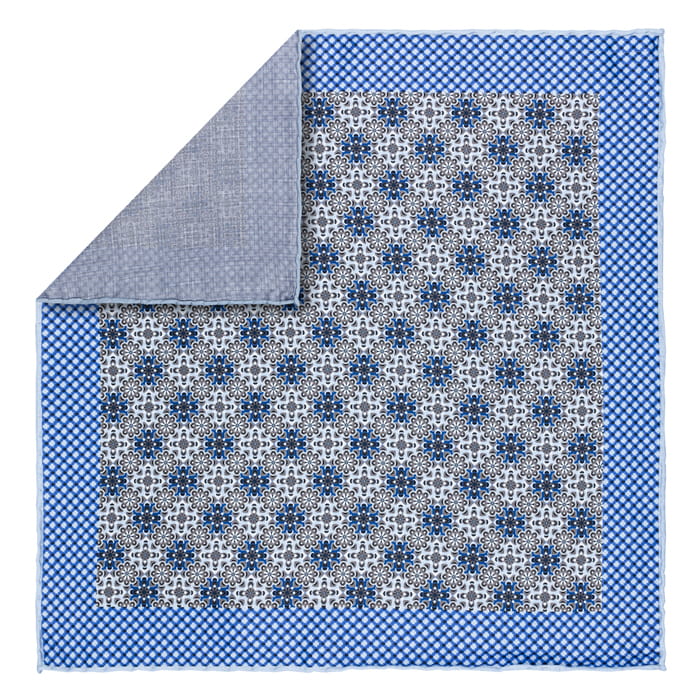 EM men's accessories poszetka jedwabna niebieska mikrowzór.jpg