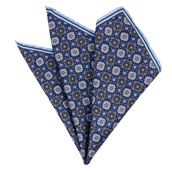 EM men's accessories poszetka jedwabna granatowa mikrowzór.jpg