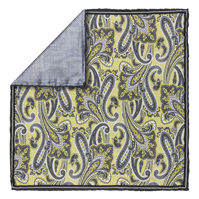 EM men's accessories poszetka jedwabna żółta szara wzory.jpg