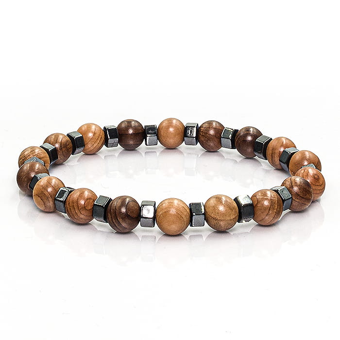 EM Men's Accessories bransoletka brązowa koraliki.jpg