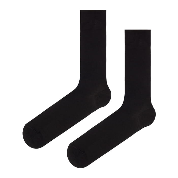 EM men's accessories skarpety garniturowe czarne gładkie z bambusa.jpg
